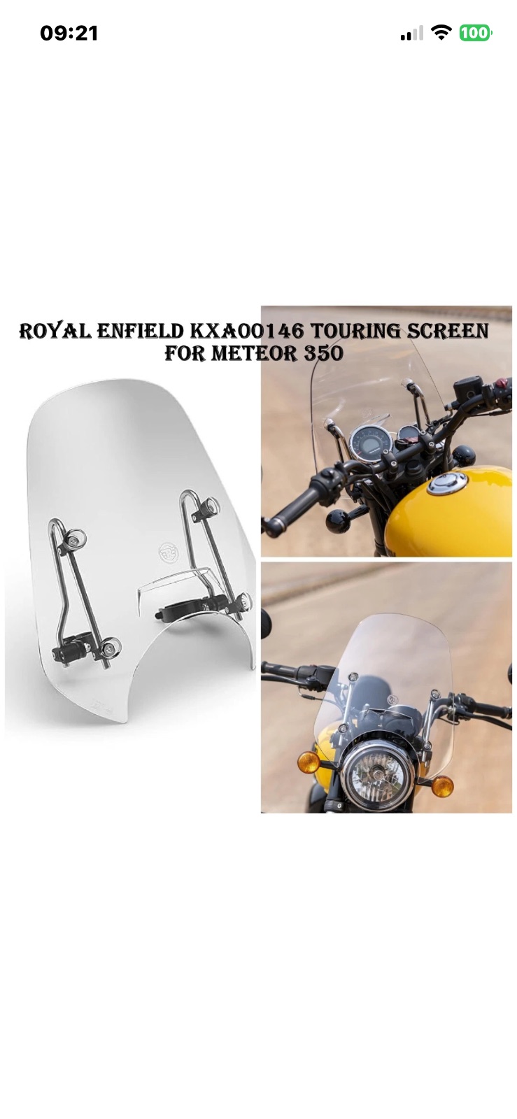 2026 Royal Enfield Meteor for sale in Kerry — Royal Enfield Meteor windshield